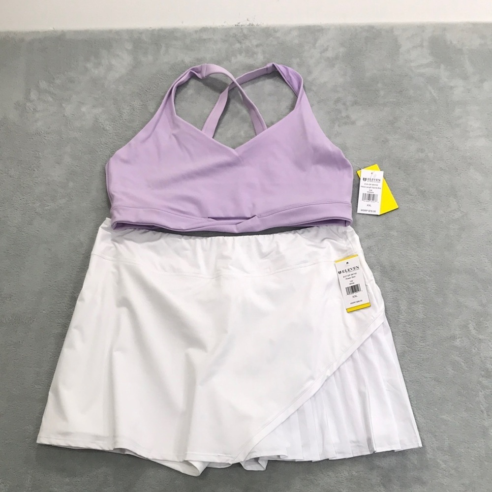 Eleven by Venus Williams  Wave Length Bra & Power Skirt Size XXL New